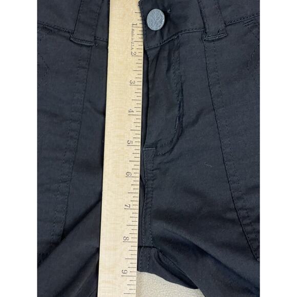 Prana Pants Womens 4 Black Convertible Straight Leg Hiking‎ Camping Outdoors - Picture 8 of 15